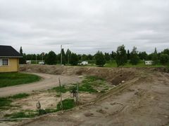 Flood bank in Kittilä camping