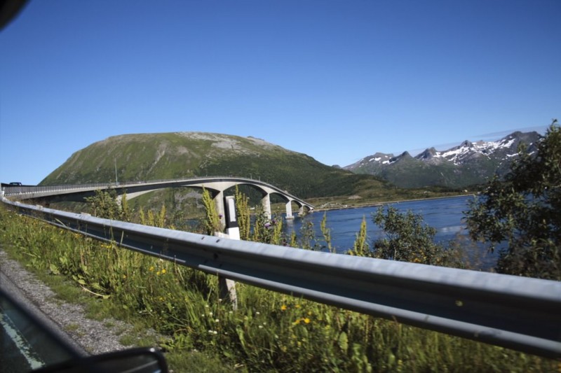 The Gimsoy Bridge, 
near Urda, Nordland, Norway