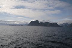 View from ferry from 
Skutvik to Svolvaer, Norway