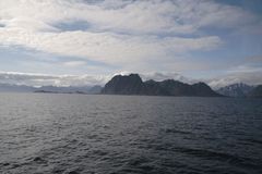 View from ferry from 
Skutvik to Svolvaer, Norway