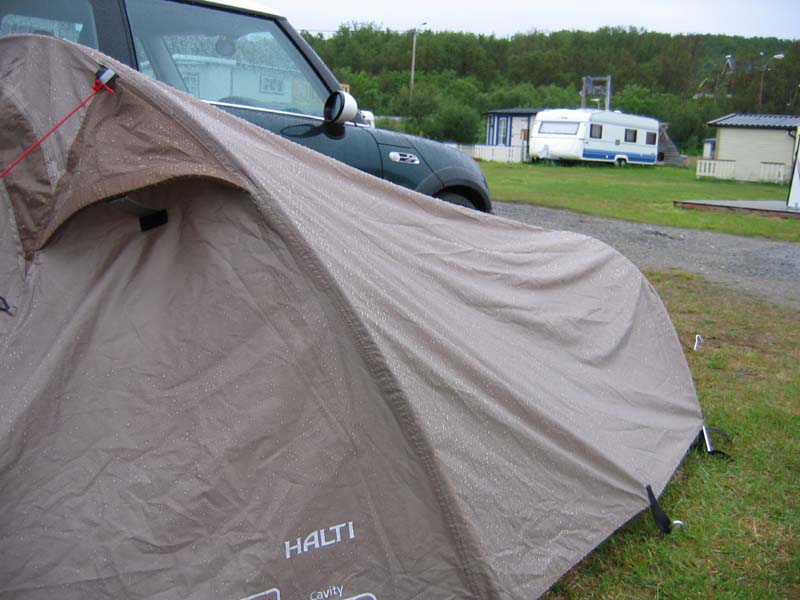 Camping in Olderfjord (Norway)