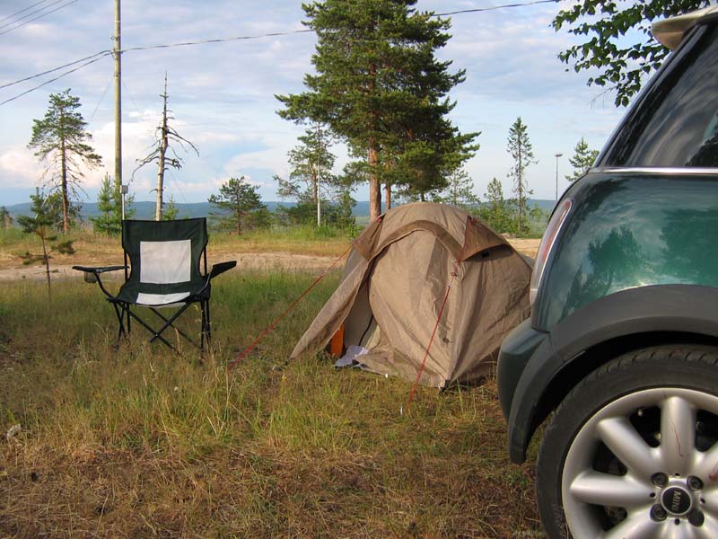 Camping in top Aavasaksa