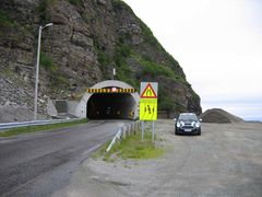 Tunnel between Olderfjord and Nordkapp (Norway)